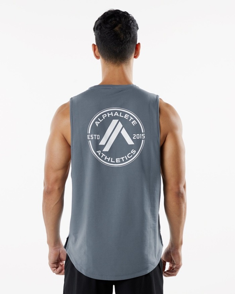 Alphalete Dynasty Tanktop Heren Donkergrijs | 16PHJSIFR