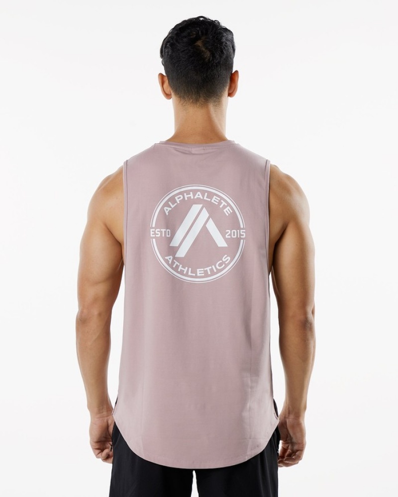 Alphalete Dynasty Tanktop Heren Paars | 02GIHCVYM