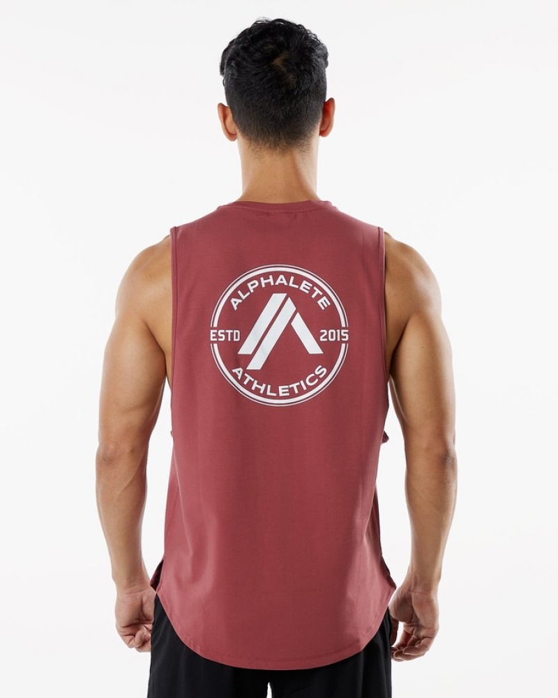 Alphalete Dynasty Tanktop Heren Rood | 08HAKQLEB