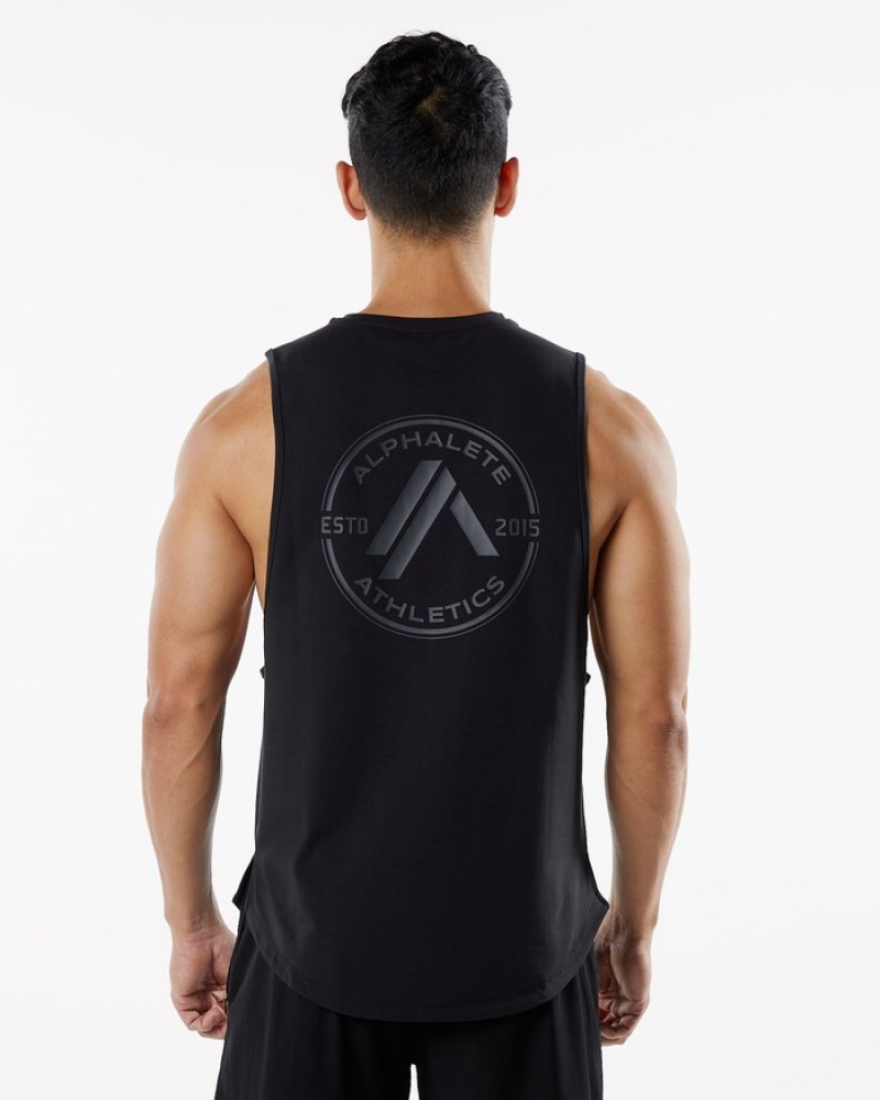 Alphalete Dynasty Tanktop Heren Zwart | 42KBMRUNH