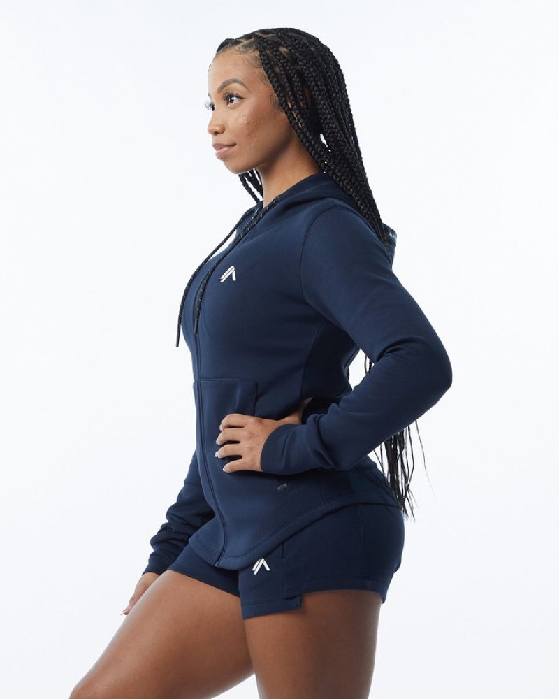 Alphalete ELMTS Atletische Jassen Dames Donkerblauw | 84SRBTOUV