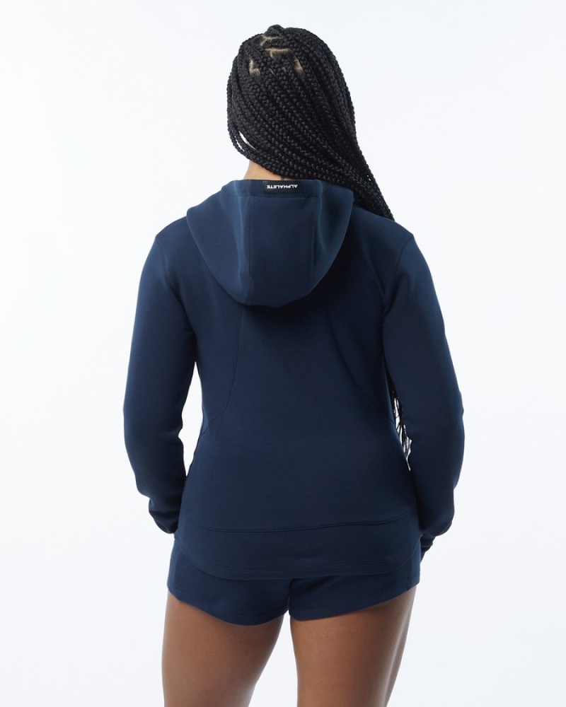 Alphalete ELMTS Atletische Jassen Dames Donkerblauw | 84SRBTOUV