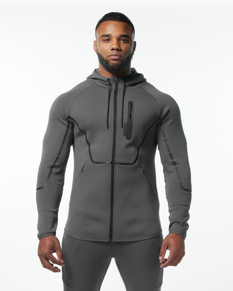 Alphalete ELMTS Atletische Jassen Heren Grijs | 85JBXRMNP