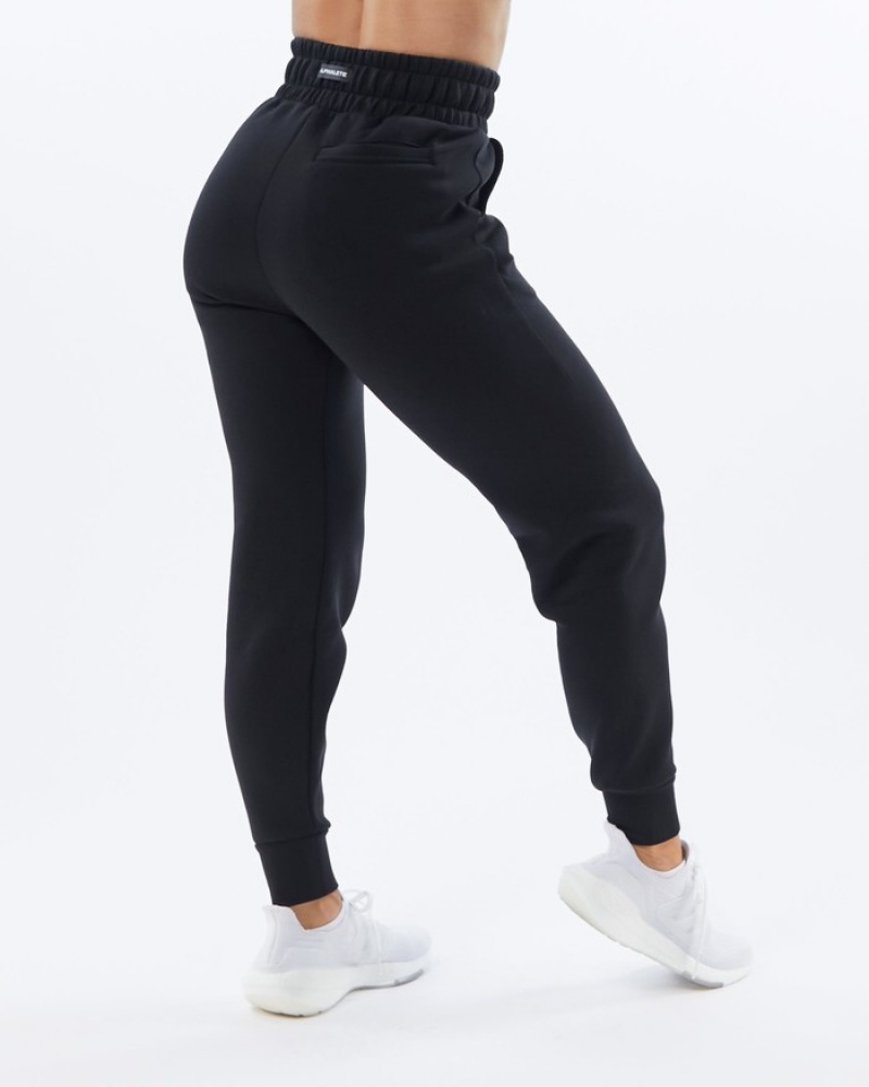 Alphalete ELMTS Cuffed Joggingbroeken Dames Zwart | 04QAGJOLY