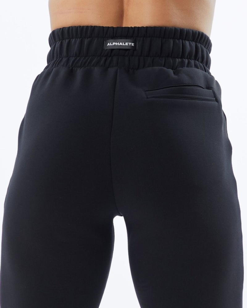 Alphalete ELMTS Cuffed Joggingbroeken Dames Zwart | 04QAGJOLY