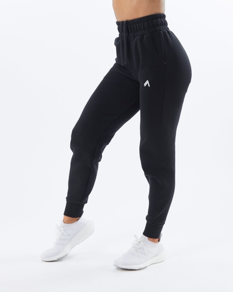 Alphalete ELMTS Cuffed Joggingbroeken Dames Zwart | 04QAGJOLY