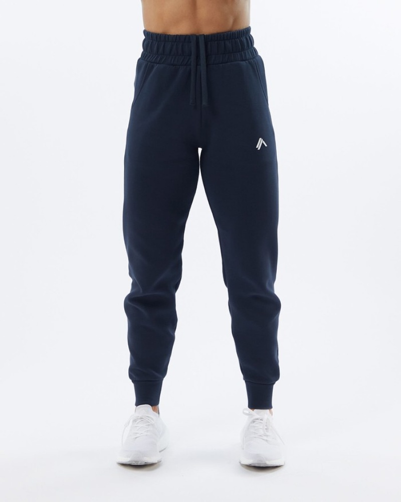 Alphalete ELMTS Cuffed Joggingbroeken Dames Donkerblauw | 39VPIRTWE