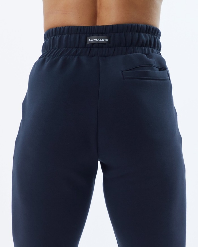 Alphalete ELMTS Cuffed Joggingbroeken Dames Donkerblauw | 39VPIRTWE