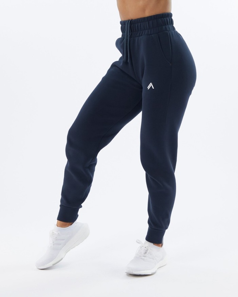 Alphalete ELMTS Cuffed Joggingbroeken Dames Donkerblauw | 39VPIRTWE