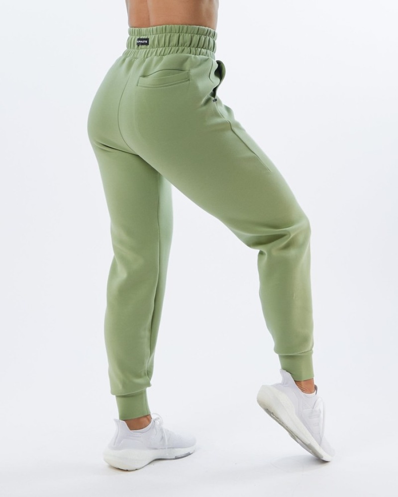 Alphalete ELMTS Cuffed Joggingbroeken Dames Lichtgroen | 50VYLWDFZ