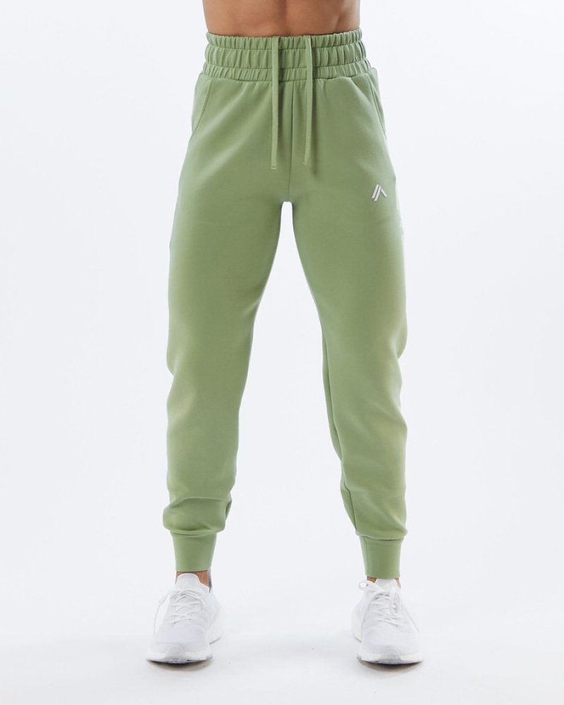 Alphalete ELMTS Cuffed Joggingbroeken Dames Lichtgroen | 50VYLWDFZ