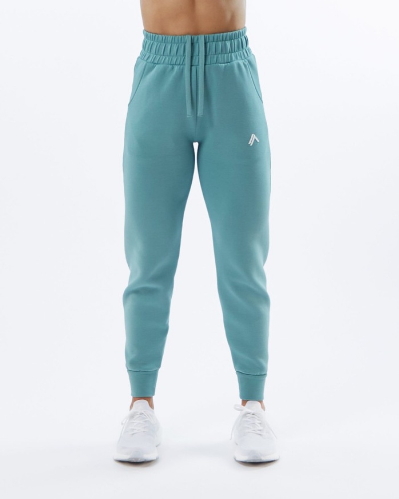 Alphalete ELMTS Cuffed Joggingbroeken Dames Turquoise | 72BRWIZLQ