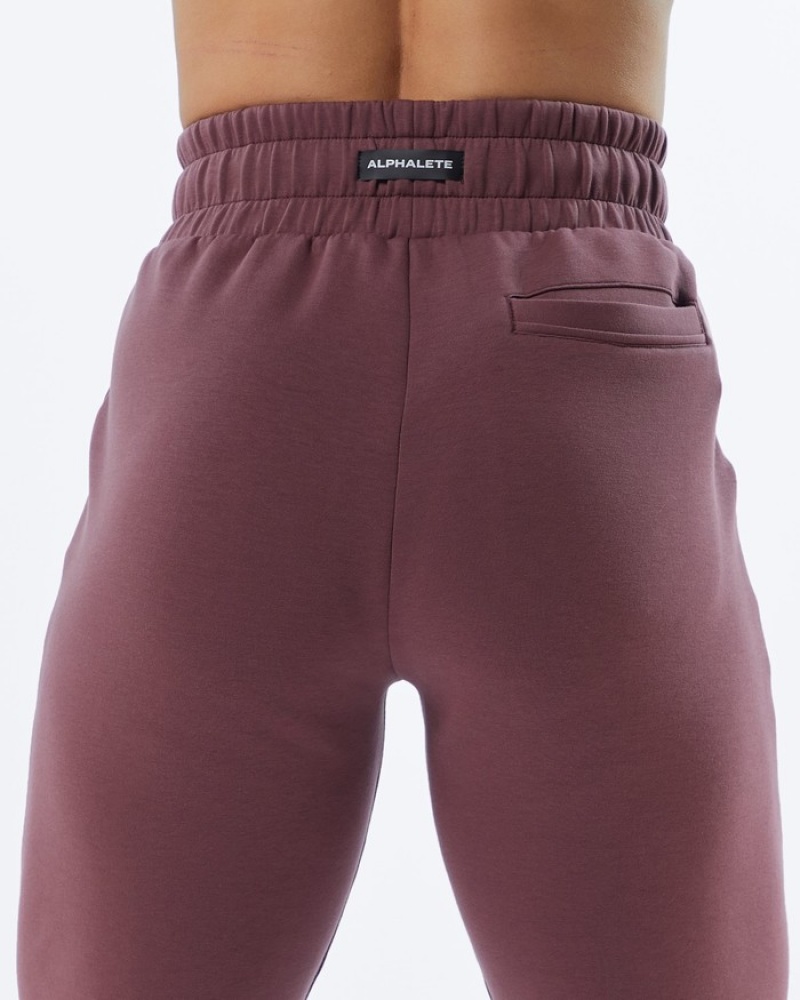 Alphalete ELMTS Cuffed Joggingbroeken Dames Paars | 16AYJXNZQ