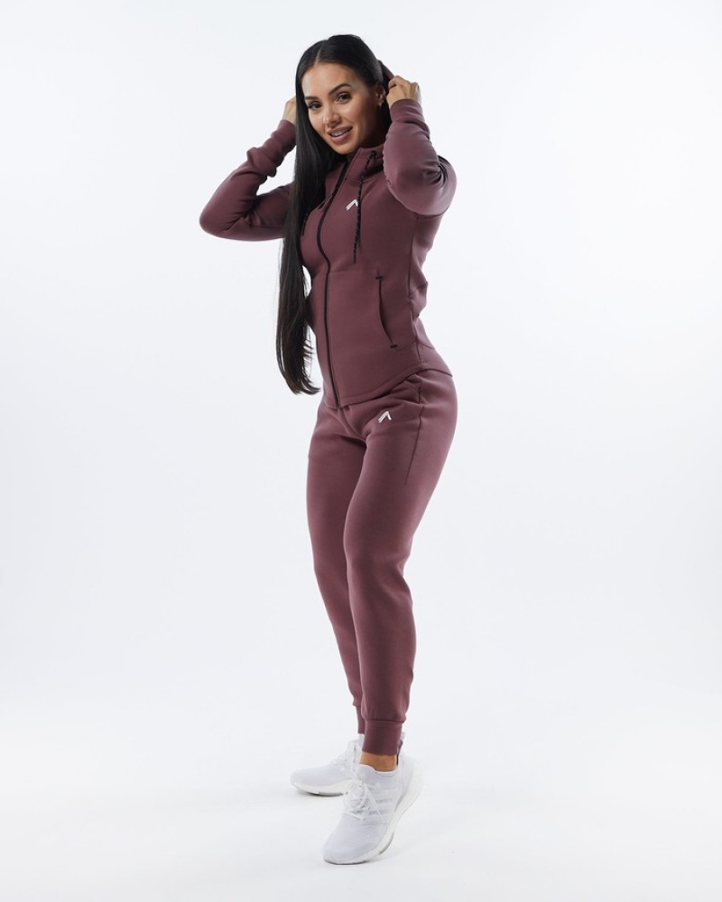 Alphalete ELMTS Cuffed Joggingbroeken Dames Paars | 16AYJXNZQ