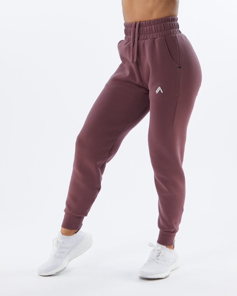 Alphalete ELMTS Cuffed Joggingbroeken Dames Paars | 16AYJXNZQ