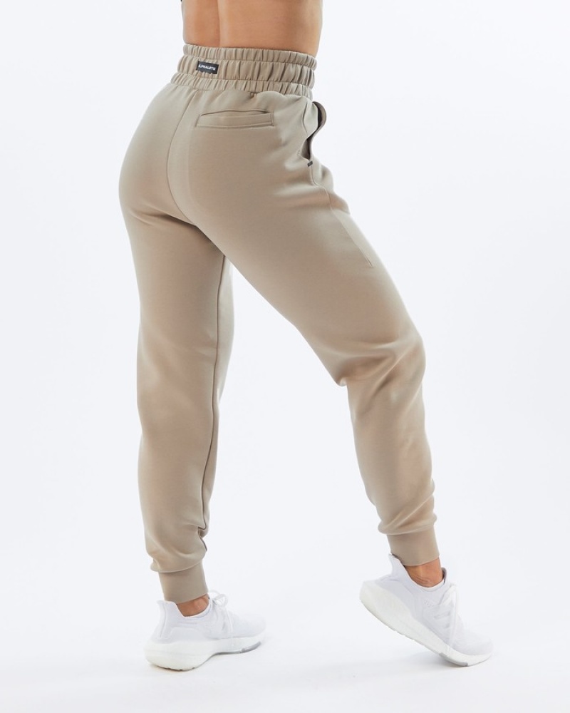 Alphalete ELMTS Cuffed Joggingbroeken Dames Bruin | 42HFSLJDP