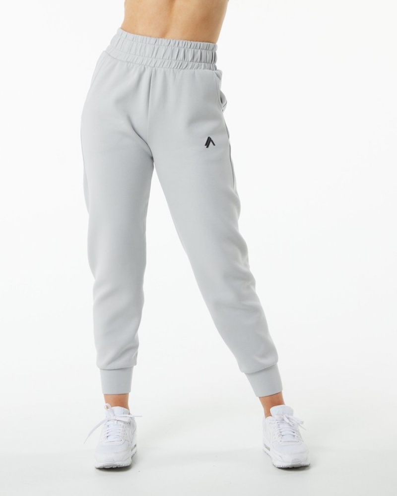 Alphalete ELMTS Cuffed Joggingbroeken Dames Grijs | 65UHKASJP