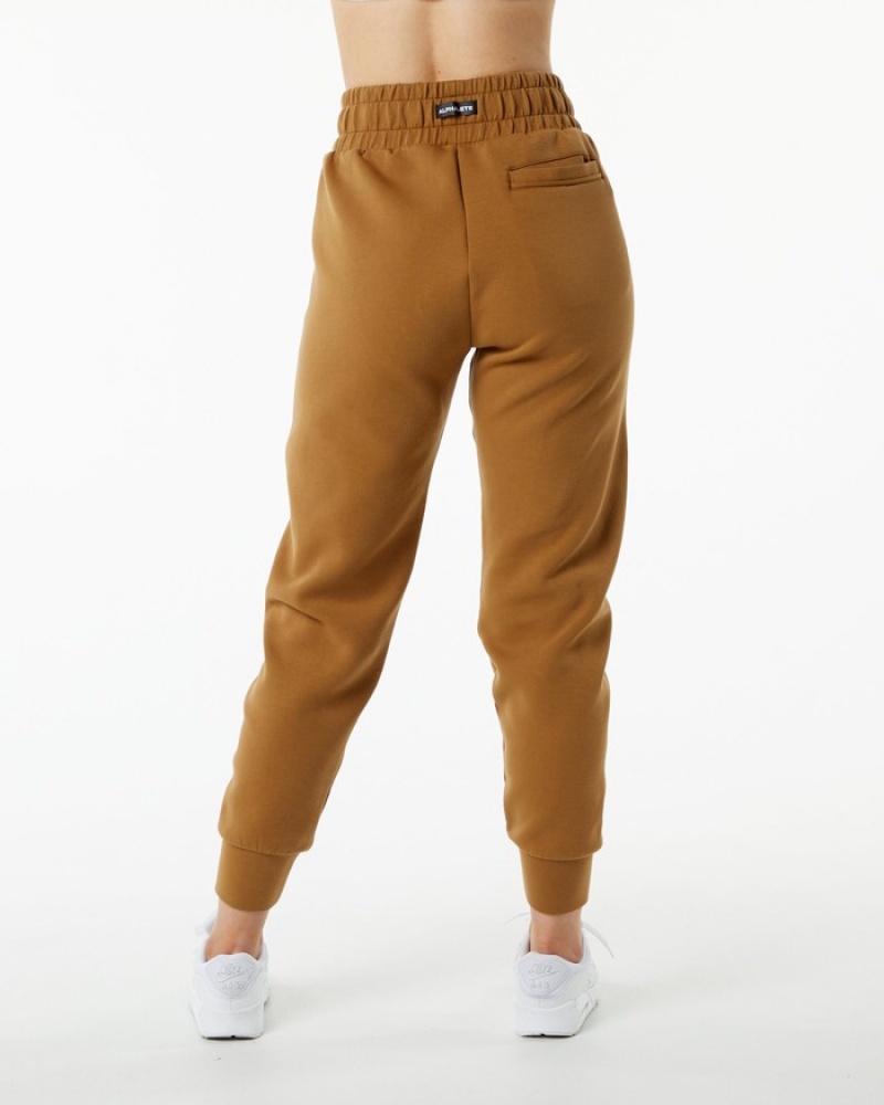 Alphalete ELMTS Cuffed Joggingbroeken Dames Khaki | 08CGYZOIN