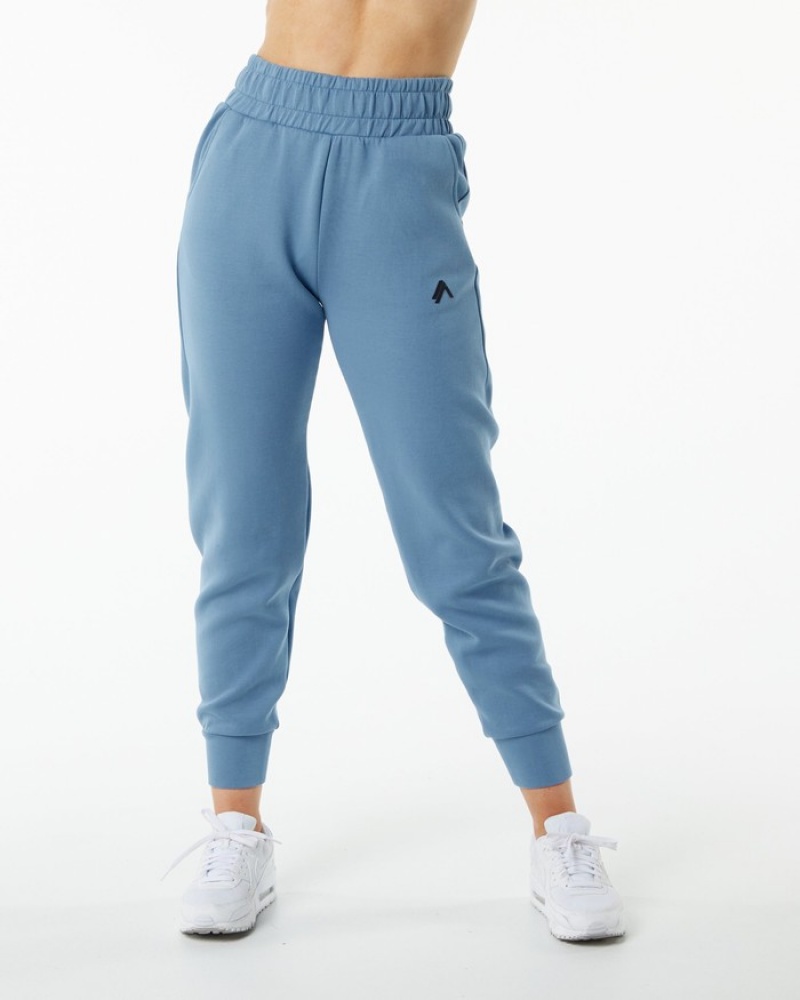 Alphalete ELMTS Cuffed Joggingbroeken Dames Blauw | 06VURPGKH