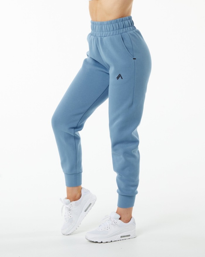 Alphalete ELMTS Cuffed Joggingbroeken Dames Blauw | 06VURPGKH