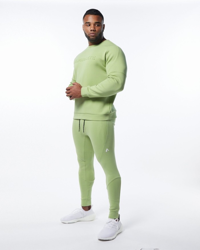 Alphalete ELMTS Cuffed Joggingbroeken Heren Lichtgroen | 90XCRZAEM