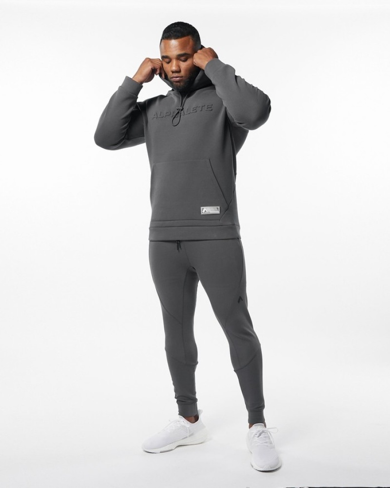 Alphalete ELMTS Cuffed Joggingbroeken Heren Grijs | 62RHWBSOJ