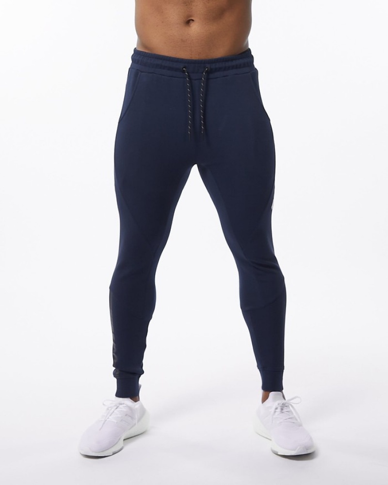 Alphalete ELMTS Cuffed Joggingbroeken Heren Donkerblauw | 40WDYZVNJ