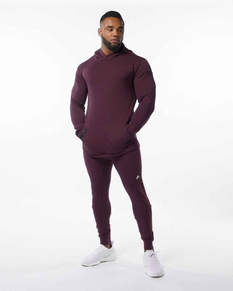 Alphalete ELMTS Cuffed Joggingbroeken Heren Bordeaux | 81ODWSYVE