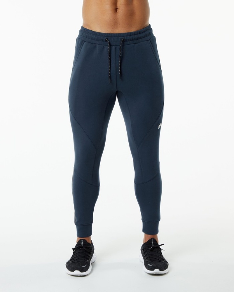 Alphalete ELMTS Cuffed Joggingbroeken Heren Donkerblauw | 48TPKJNOY