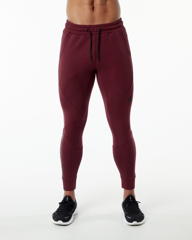 Alphalete ELMTS Cuffed Joggingbroeken Heren Bordeaux | 15ILXTHMR