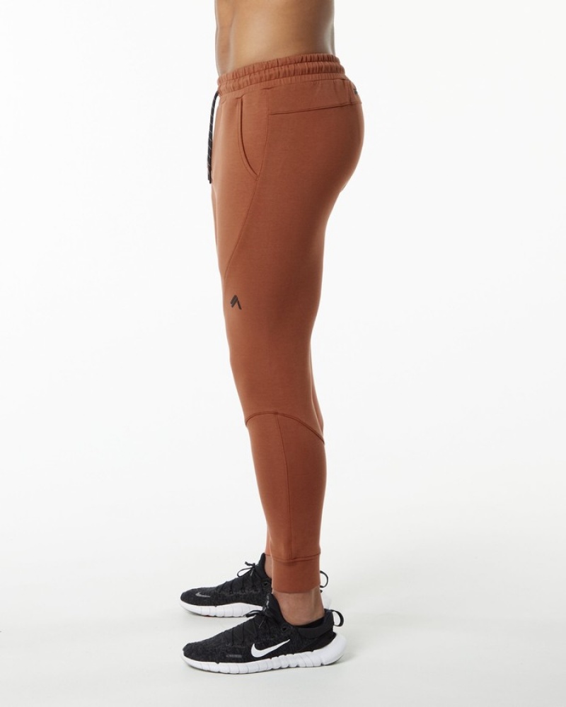 Alphalete ELMTS Cuffed Joggingbroeken Heren Donkerrood | 43QHISEJY