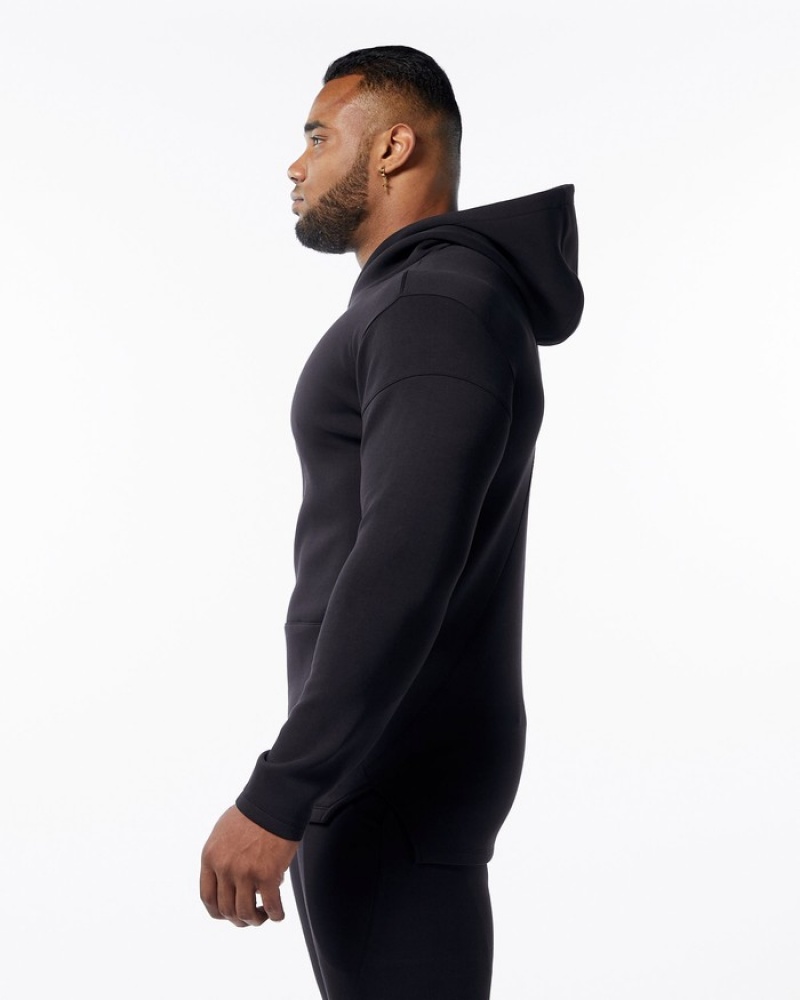 Alphalete ELMTS Fitted Hoodie Heren Zwart | 95CSPRDJI