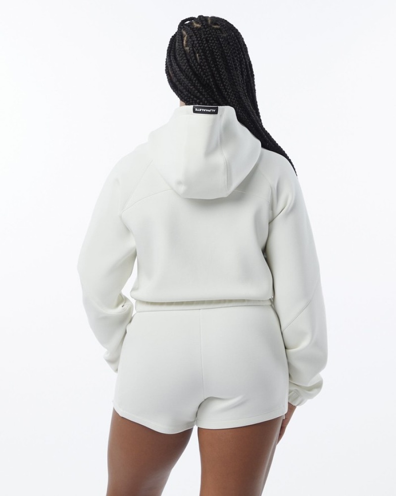 Alphalete ELMTS Full-Zip Crop Jassen Dames Room | 83ICLZGEY