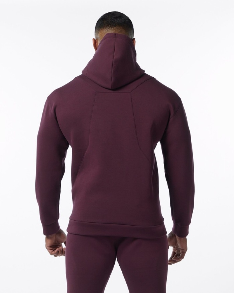 Alphalete ELMTS Hoodie Heren Bordeaux | 04PDJNXRB