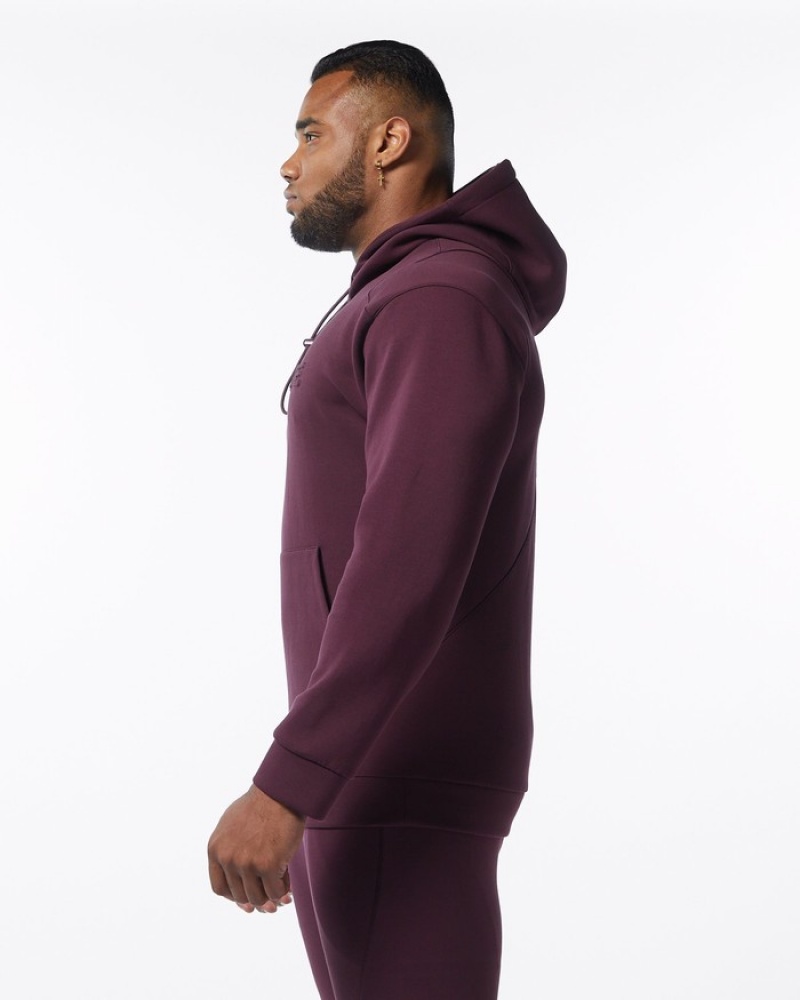 Alphalete ELMTS Hoodie Heren Bordeaux | 04PDJNXRB