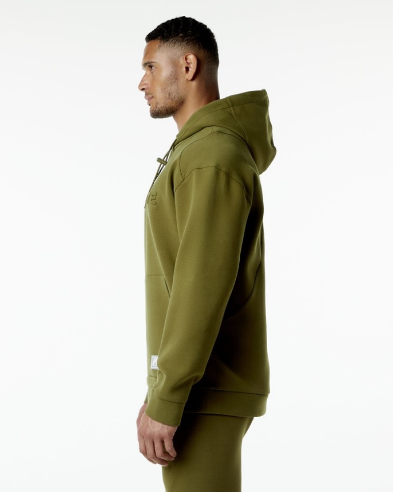 Alphalete ELMTS Hoodie Heren Groen | 14ZEXWQLC