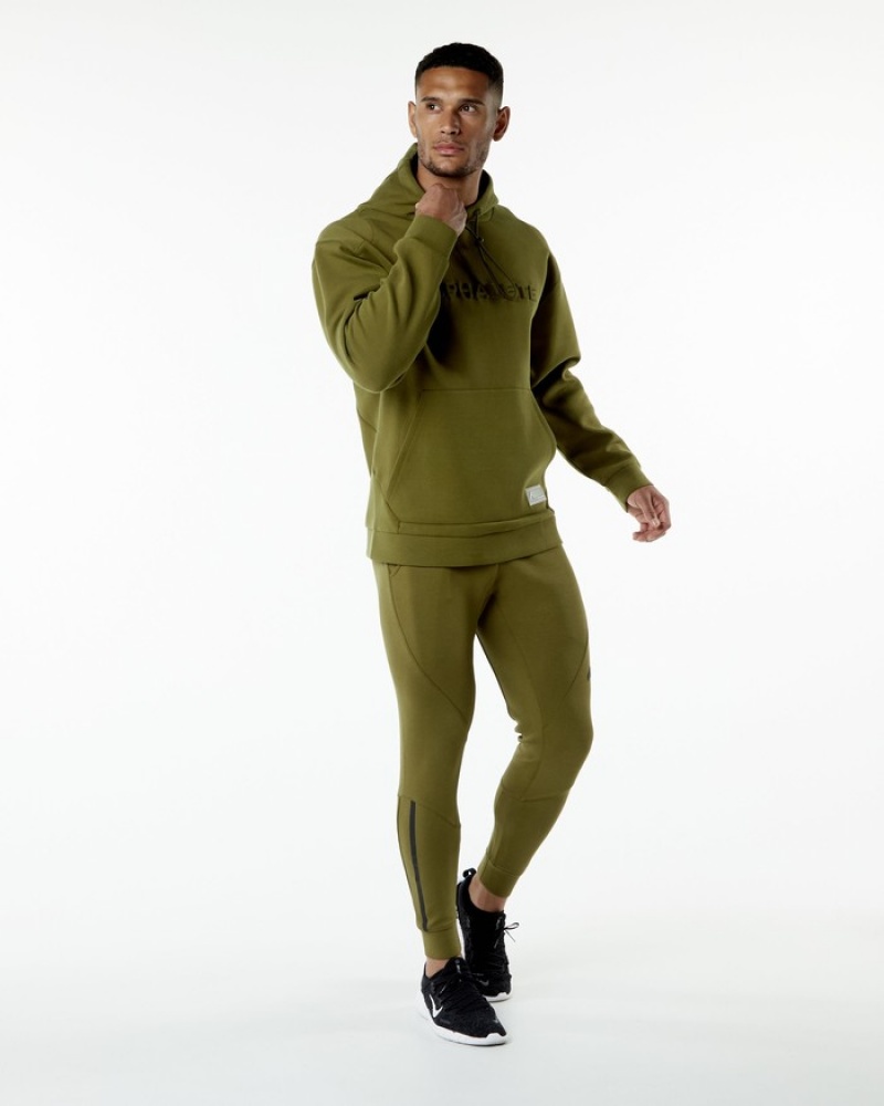 Alphalete ELMTS Hoodie Heren Groen | 14ZEXWQLC