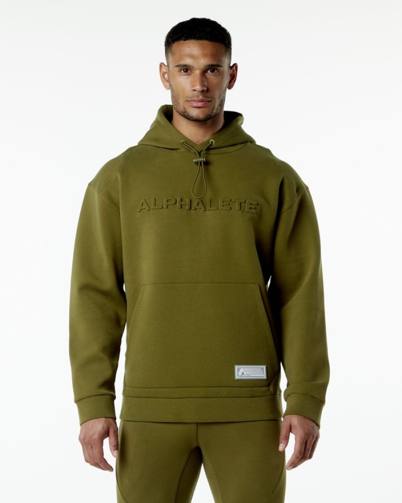 Alphalete ELMTS Hoodie Heren Groen | 14ZEXWQLC