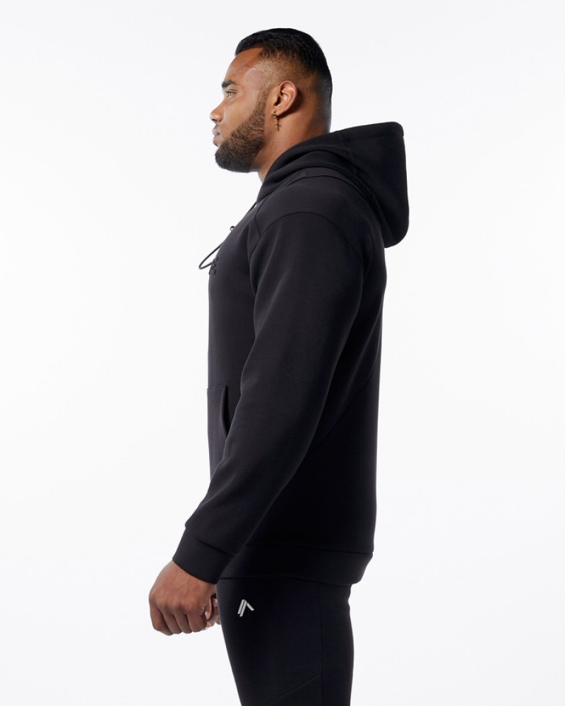 Alphalete ELMTS Hoodie Heren Zwart | 67IUHGMQP