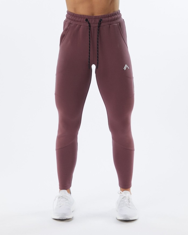 Alphalete ELMTS Zip Joggingbroeken Dames Paars | 56NIGADKX