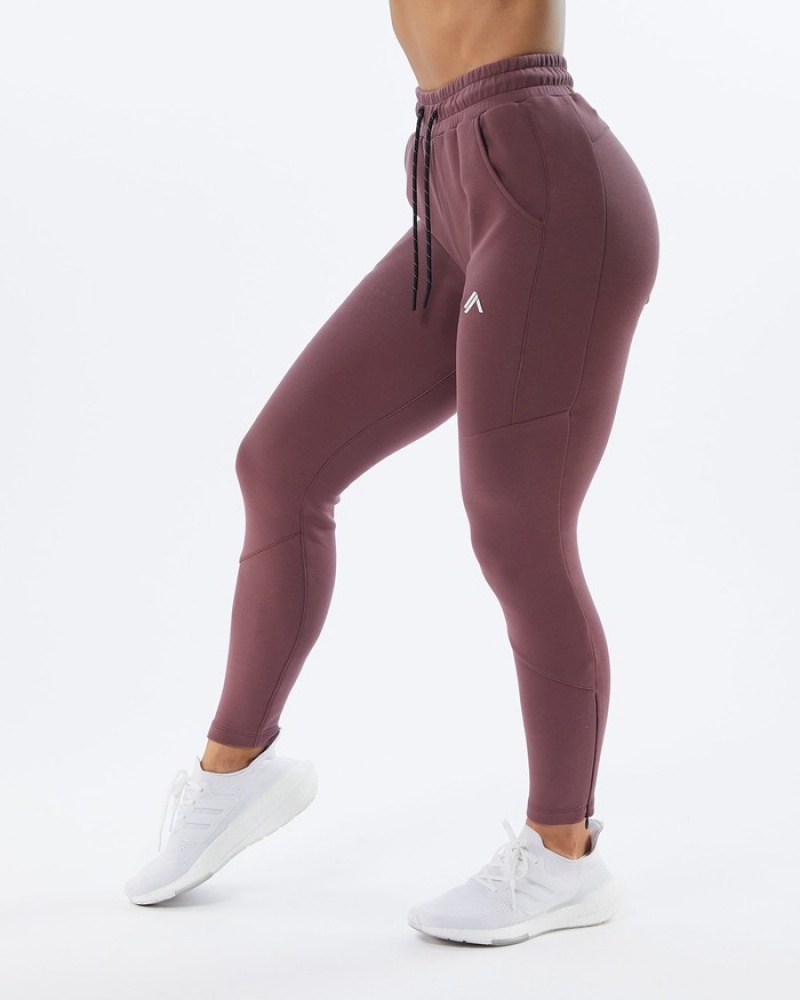 Alphalete ELMTS Zip Joggingbroeken Dames Paars | 56NIGADKX