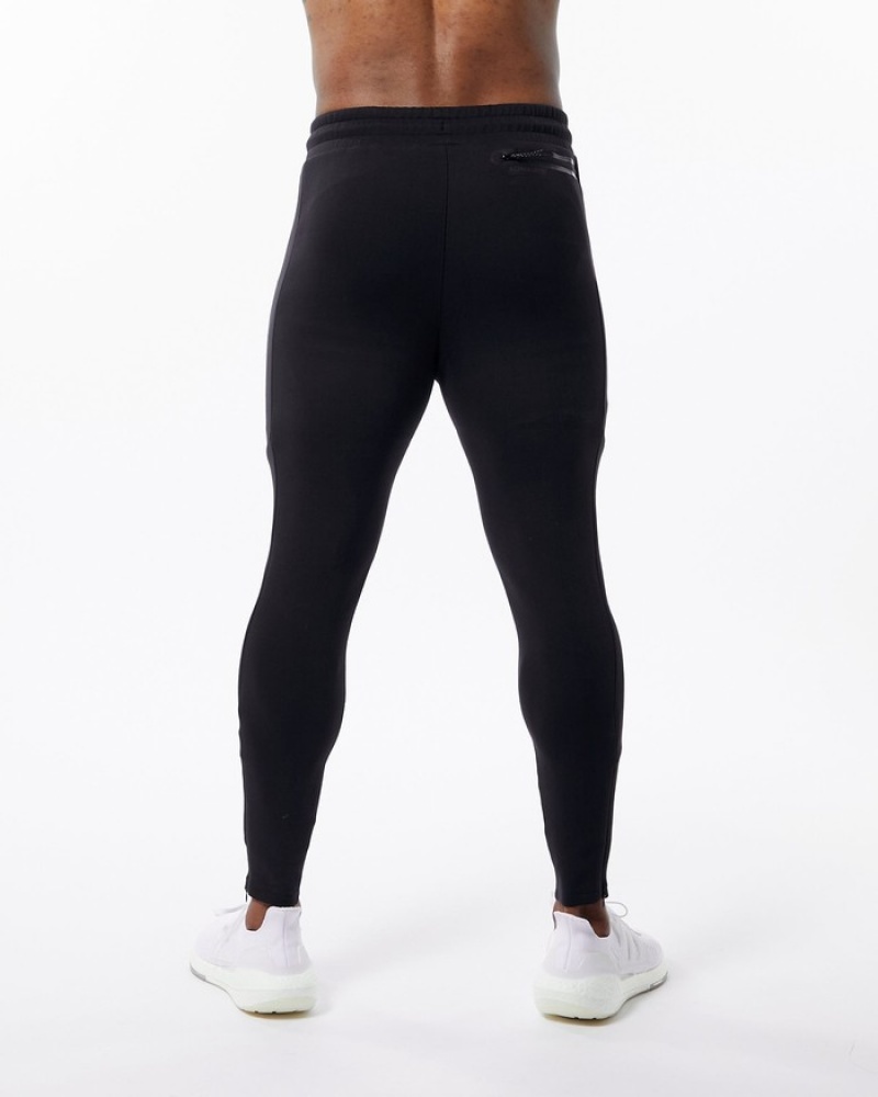 Alphalete ELMTS Zip Joggingbroeken Heren Zwart | 63OSWLFIA