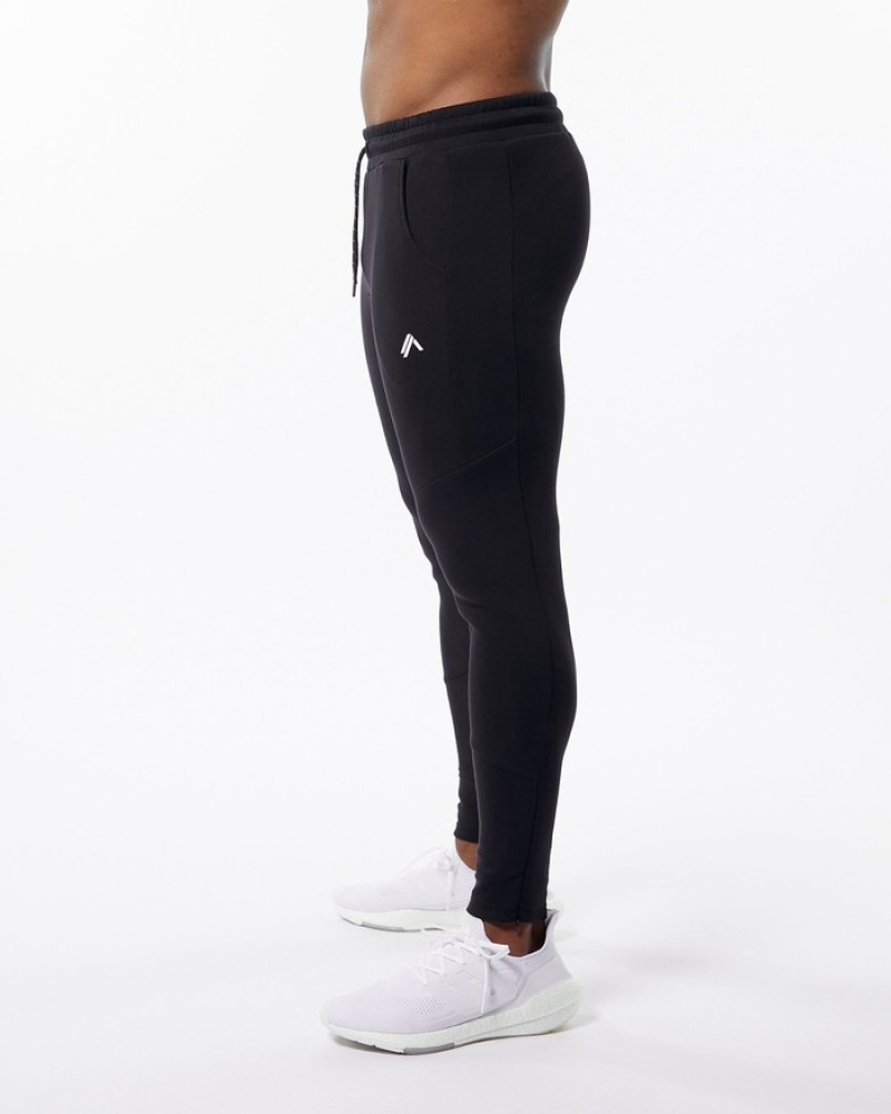 Alphalete ELMTS Zip Joggingbroeken Heren Zwart | 63OSWLFIA