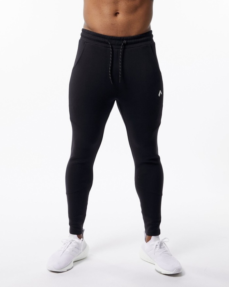 Alphalete ELMTS Zip Joggingbroeken Heren Zwart | 63OSWLFIA