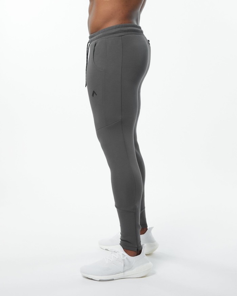 Alphalete ELMTS Zip Joggingbroeken Heren Grijs | 39YSJOQZL