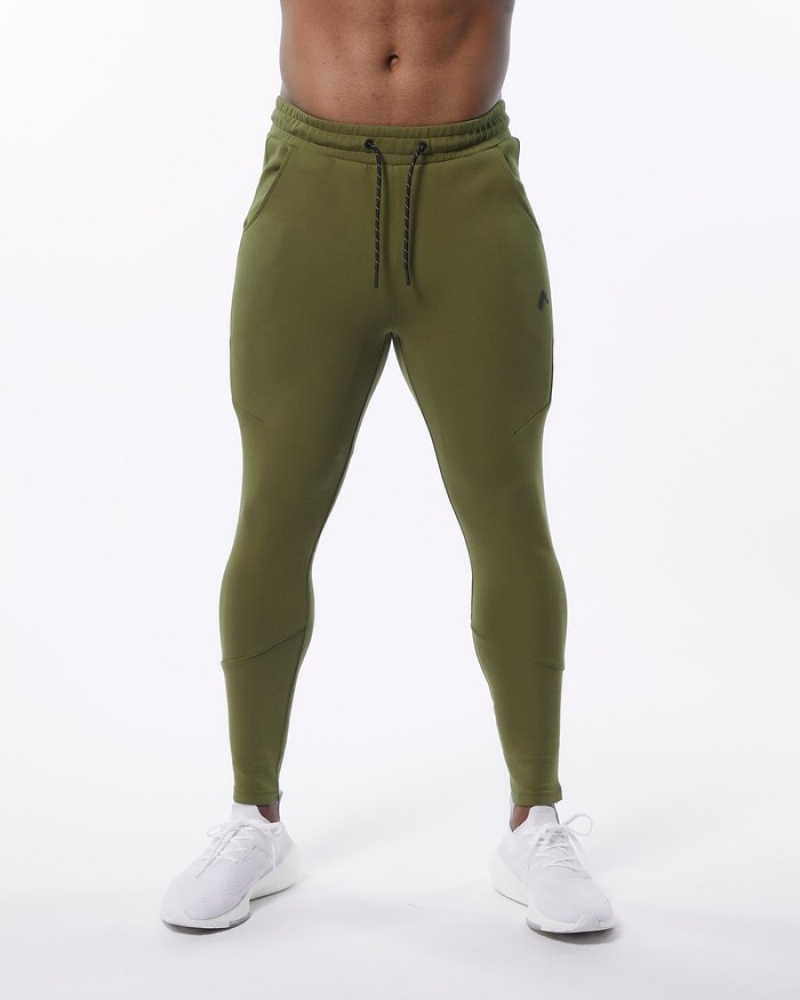 Alphalete ELMTS Zip Joggingbroeken Heren Olijfgroen | 23EFMOSHZ