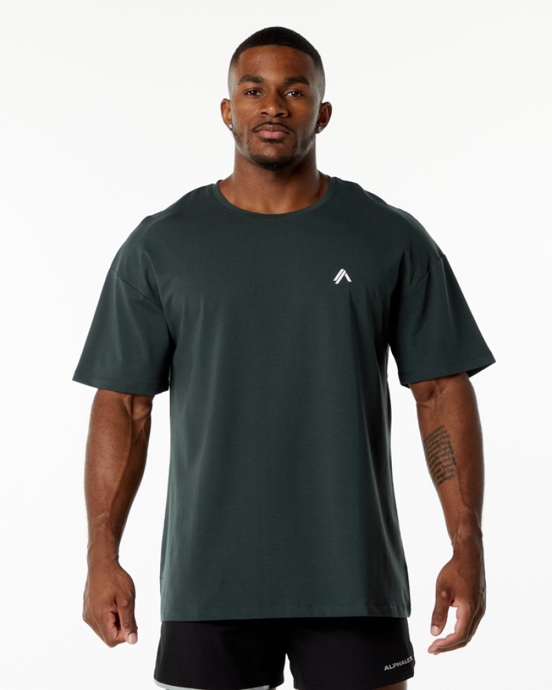 Alphalete Emblem Overhemd Heren Groen | 29CZOPBIY