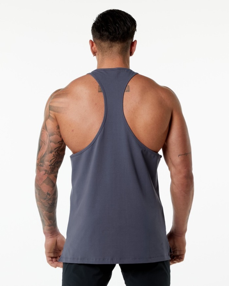 Alphalete Emblem Stringer Tanktop Heren Paars | 87BFUAXSE