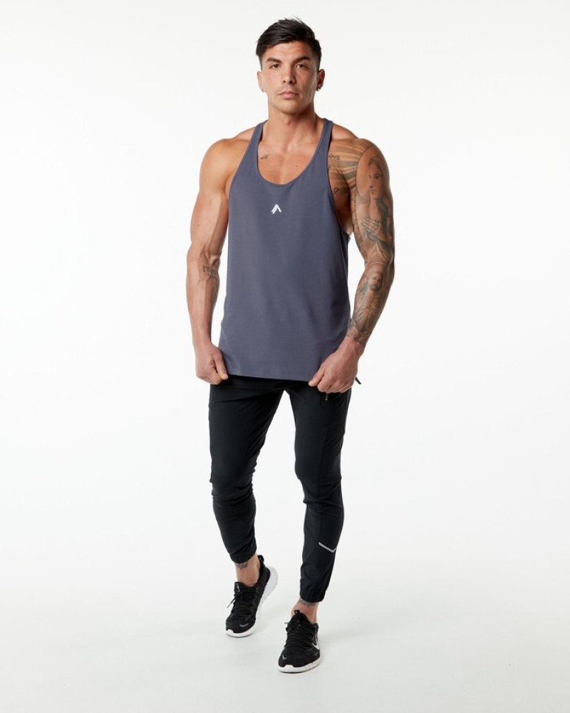 Alphalete Emblem Stringer Tanktop Heren Paars | 87BFUAXSE