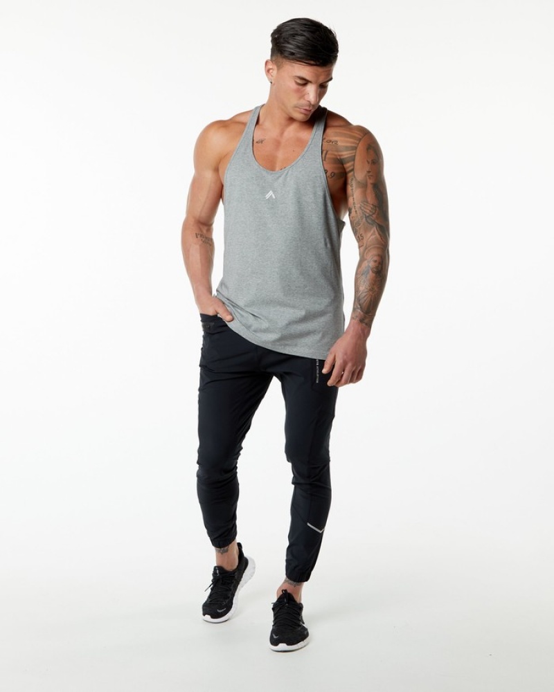 Alphalete Emblem Stringer Tanktop Heren Grijs | 26TDRYJVM